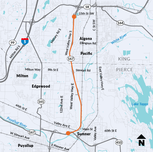 SR 167 SR 410 to SR 18 NB Congestion Management Complete February